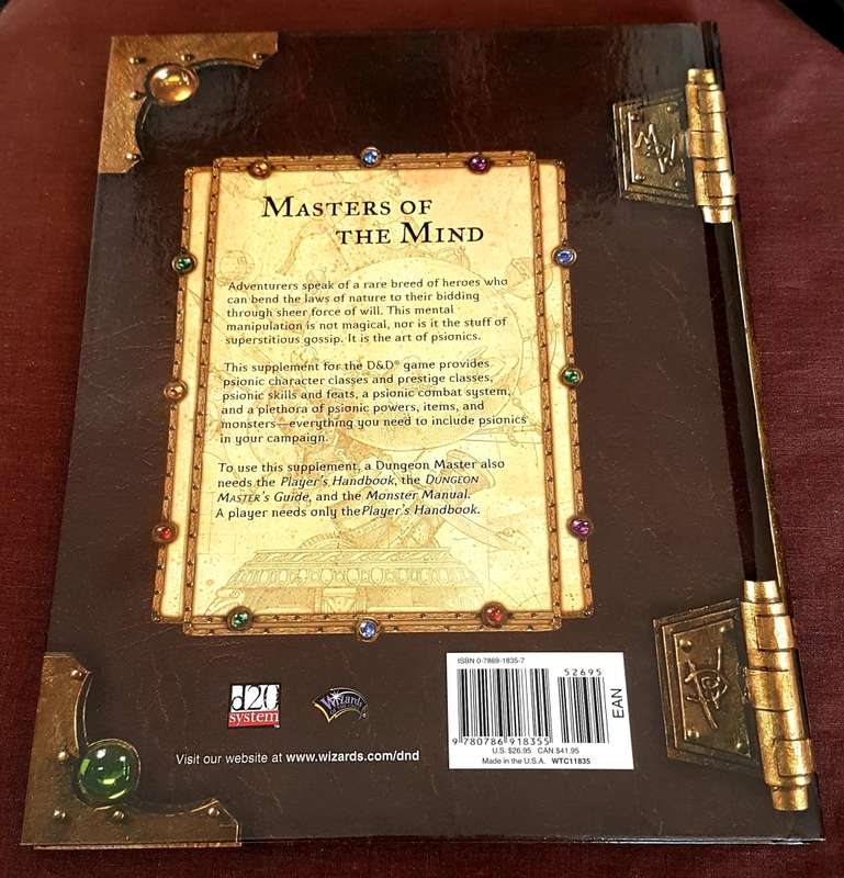 Psionics Handbook Dungeons & Dragons