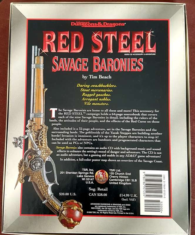 Advanced Dungeons & Dragons Red Steel Savage Baronies