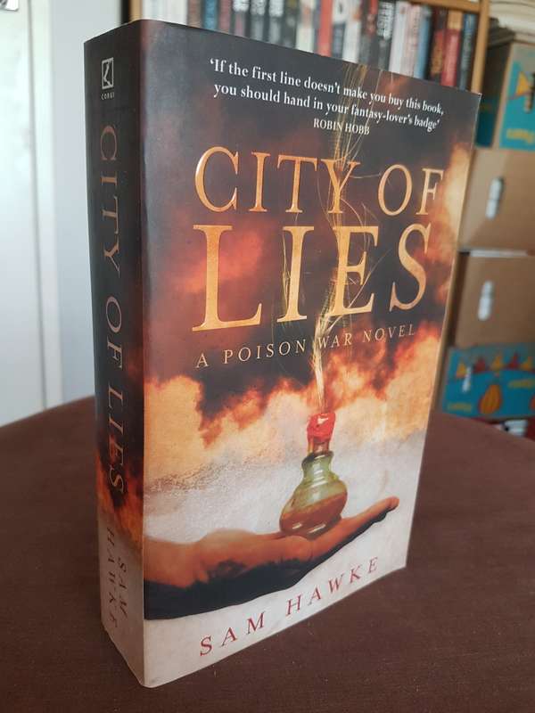 City of Lies Novel by Sam Hawke