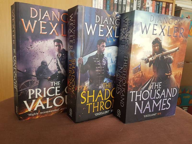 The Thousand Names, The Shadow Throne, The Price of Valor by Django Wexler