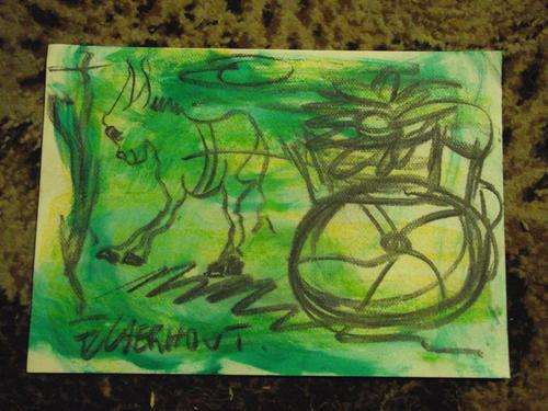 Claerhout Donkey and cart