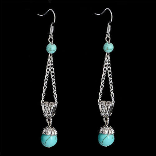 HOT FASHIONABLE TURQUISE DANGLE EARRINGS