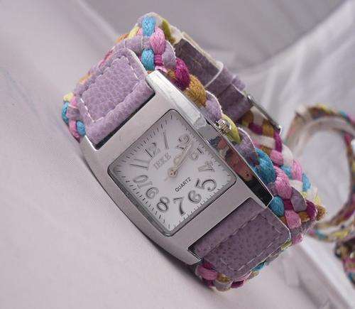 WOMENS WEAVED COSTUME WATCH