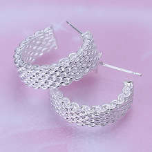 925  STERLING SILVER WEB EAR RINGS
