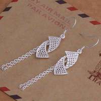 925 STERLING SILVER PL DROP EAR RINGS!!!!!!