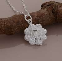 925 STERLING SILVER PL FLOWER PENDANT !!!!!