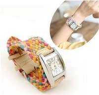 LUXURY WOMENS BRAID LEATHER WATCH