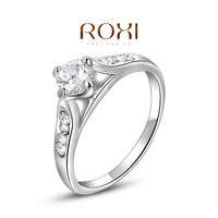 DELICATE ZIRCON PLATINUM PLATED ROXI RING ZSIZE 8