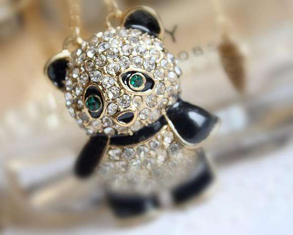 FASHION PANDA BEAR NECKLACE