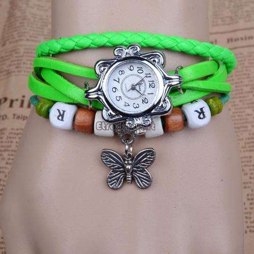 WOMENS BRACELET SYNTHETHIC LEATHER WATCHES, CHARMS MAY DIFFER