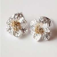 HOT SELLING GIRLS FASHION FLOWER EAR RING STUDS