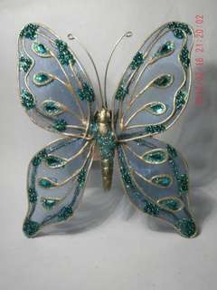 Butterflies with clips (90 x 100 mm)  curtains/lamps or wedding decor