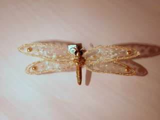 Dragonflies with clips (50 x 130 mm) clip on curtains/lamps or wedding decor