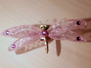 Dragonflies with clips (50 x 130 mm) curtains/lamps or wedding decor