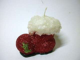 Christmas Shoe Candles