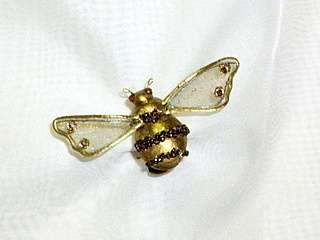 Bee with clips  (90 x 40 mm) clip on curtains/lamps or wedding decor