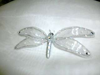 Dragonflies with clips (50 x 130 mm) clip on curtains/lamps or wedding decor