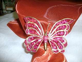 Princess Butterflies SERVIETTE RINGS  wedding and home decor