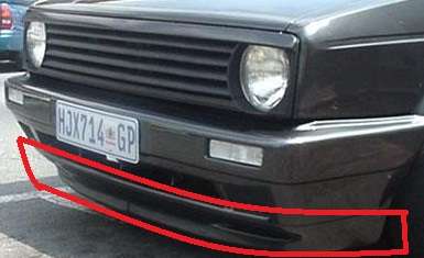 Golf MK1 Bumper Spoiler