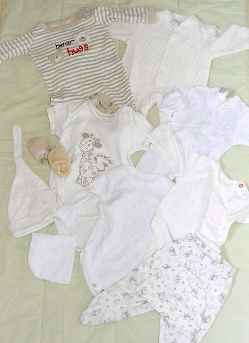 Unisex 0-3months Clothing (Beige)