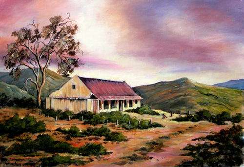 " TWILIGHT " Original signed acrylic by Reel Fincham