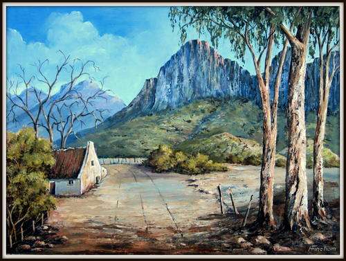 " Life in the Mountains"  Original signed acrylic by Reel Fincham