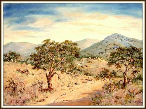 "Natal Midlands "   Original signed acrylic by Reel Fincham
