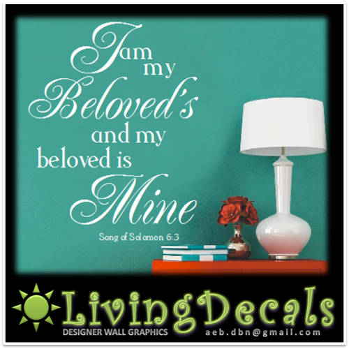 Vinyl Decals Wall Art Stickers - My Beloved (Large)