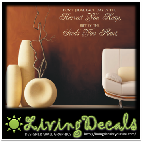 Vinyl Decals Wall Art Stickers - Inspirational Harvest