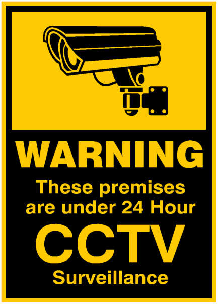 Signs (Rigid Plastic) - CCTV signs (P) (Pack of 4)