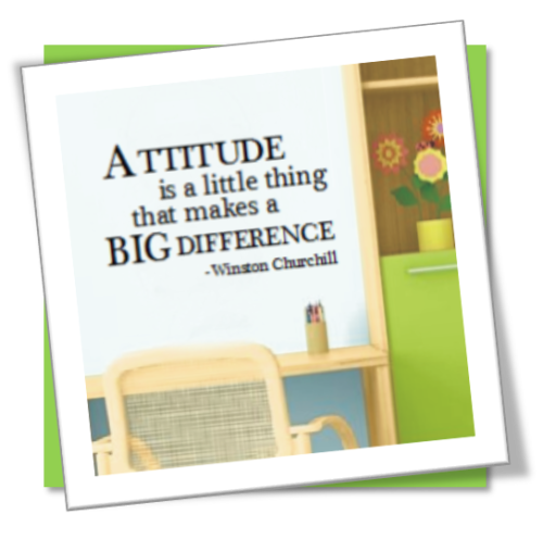 Vinyl Decals Wall Art Stickers - Attitude