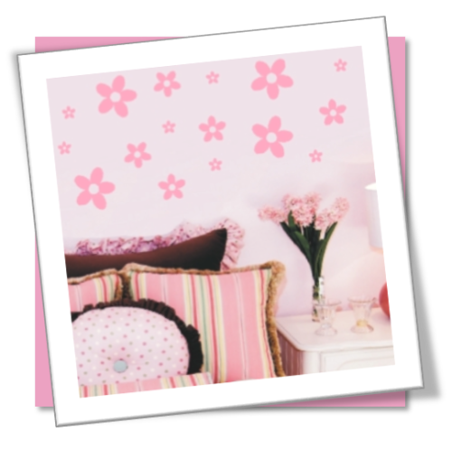 Vinyl Decals Wall Art Stickers - Flowers: 26 Abstract Flowers