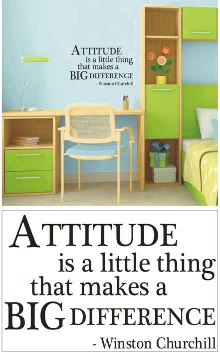 Vinyl Decals Wall Art Stickers - Attitude