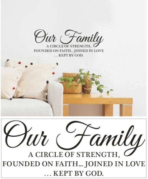 Vinyl Decals Wall Art Stickers - Family Kept