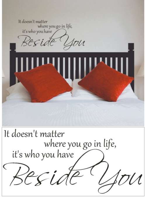 Vinyl Decals Wall Art Stickers - Beside You