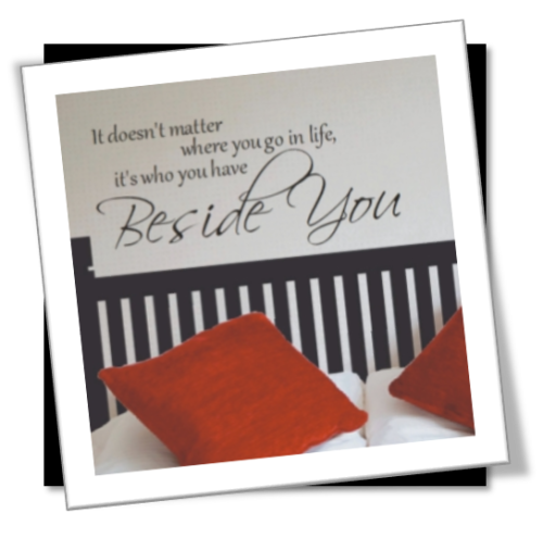 Vinyl Decals Wall Art Stickers - Beside You