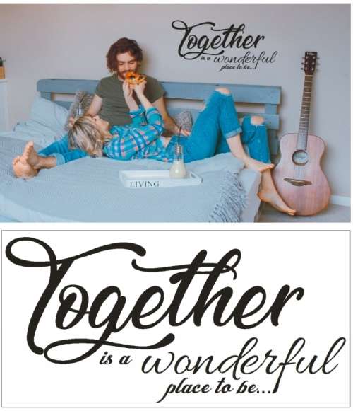 Vinyl Decals Wall Art Stickers - Together