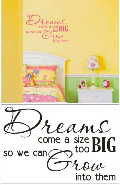 Vinyl Decals Wall Art Stickers - Big Dreams