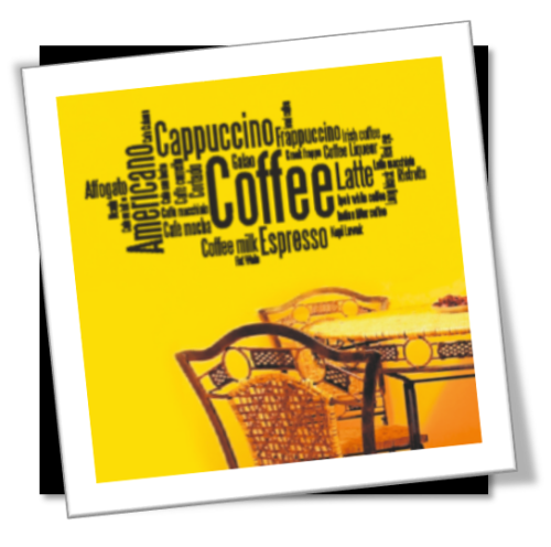 Vinyl Decals Wall Art Stickers - Coffee Cloud