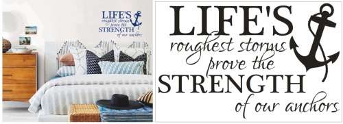 Vinyl Decals Wall Art Stickers - Life's Storms