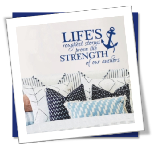 Vinyl Decals Wall Art Stickers - Life's Storms