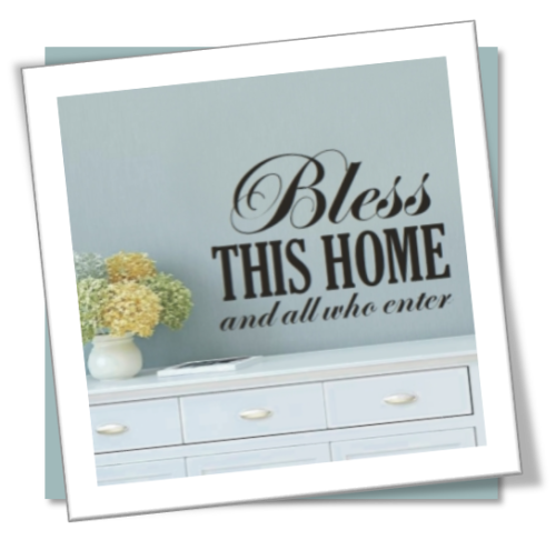 Vinyl Decals Wall Art Stickers - Bless This Home