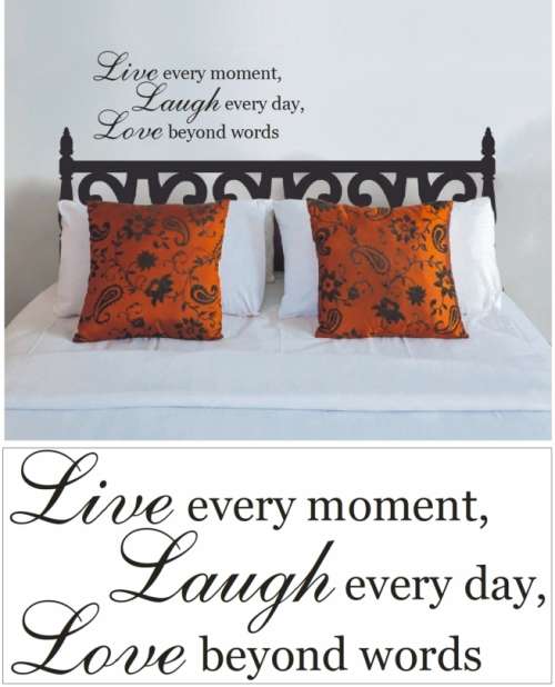 Vinyl Decals Wall Art Stickers - Live Laugh Love 1