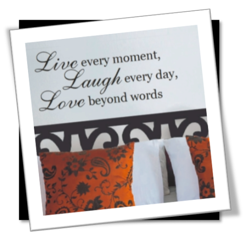 Vinyl Decals Wall Art Stickers - Live Laugh Love 1