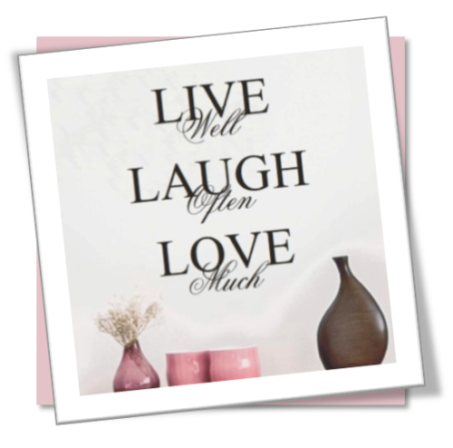 Vinyl Decals Wall Art Stickers - Live Well