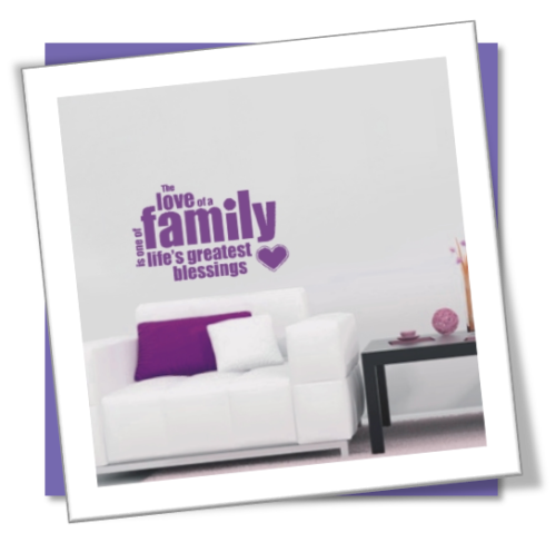 Vinyl Decals Wall Art Stickers - Love of a Family