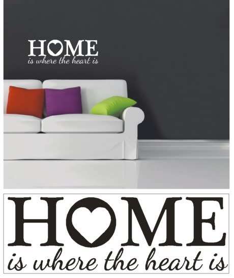 Vinyl Decals Wall Art Stickers - Home Heart