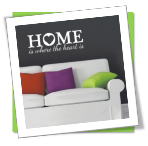 Vinyl Decals Wall Art Stickers - Home Heart