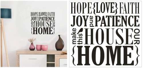 Vinyl Decals Wall Art Stickers - House Home