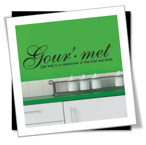 Vinyl Decals Wall Art Stickers - Gourmet